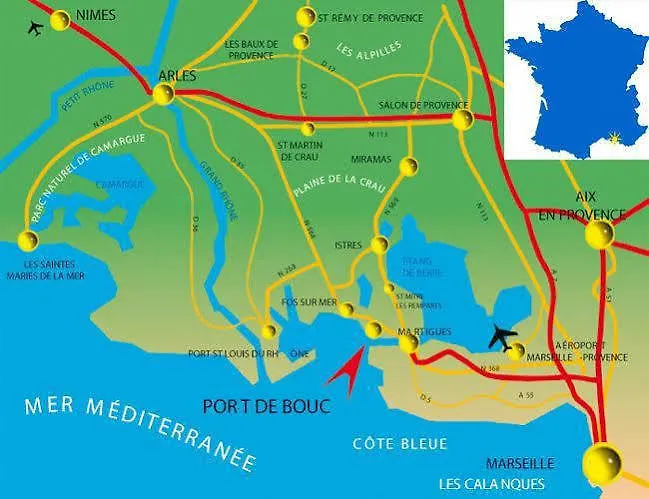 **  Hotel Residence Les Aiguades Port-de-Bouc Frankreich